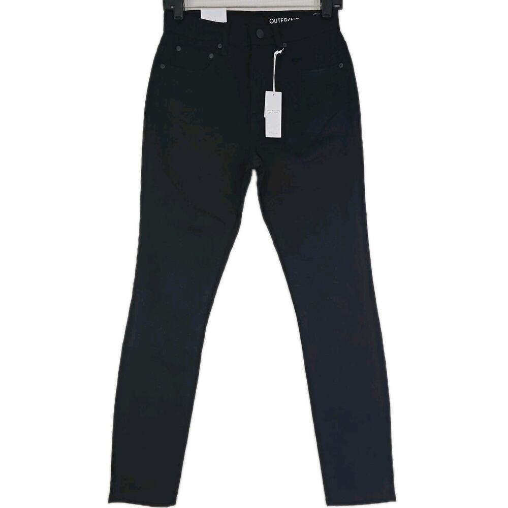 Outerknown S.E.A. ~Woman Size 26~ Black Strand High Rise Skinny Jeans NWT.